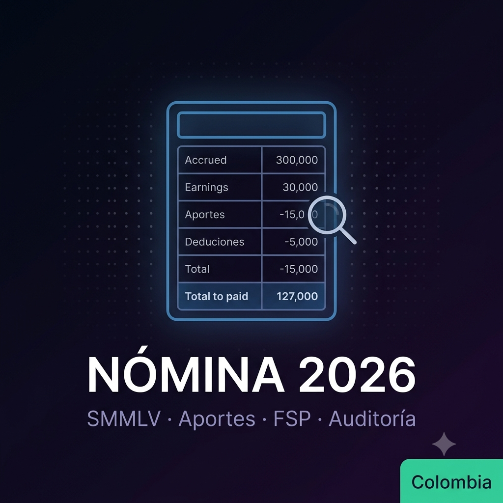Liquidación de Nómina Colombia 2026 — Aportes, FSP y Auditoría