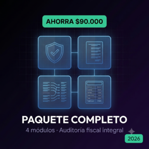 Paquete Completo: Escudo UGPP + Retefuente + Nómina + Conciliación